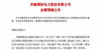 華能國際2017年預(yù)計(jì)凈利潤同比減少 78% 到 86%
