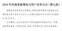 971家！河南公示2018年新增<font color=